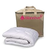 Blanrêve - Couette Cocouning et Chaude - Anti Acariens - pour lit de 1 personne - Eco Responsable -- Fabriqué en France - 140x200 cm, Blanc