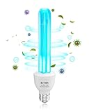 DoRight Lampe Ultraviolet Ozone E27 15W Lampe UV Germicide UVC avec Ampoule Ozone E27 Ampoule UV Sterilisateur avec Tube de Quartz Stérilisation UVC 254nm AC220-240V pour Toilette, Cuisine, Chambre