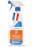 Spray anti-acariens pour matelas et coussins 500 ml - Spray anti-acariens comme remède contre les acariens de la poussière de maison - inodore, très efficace et testé en laboratoire