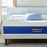 Molblly Matelas 90x190x16 cm Extrêmement Durable Ultra Respirante Fermeté Moyenne Literie Matelas Memoire De Forme Matelas Ergonomique Hypoallergénique（90x190x16cm）