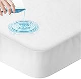 Protège Matelas Imperméable et Anti-acariens (90 X 190 cm) Blanc