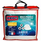 DODO | Couette Tempérée Anti-acariens et Punaises de lit 140x200 | pour lit 1 Personne | Couette Multi Protect | Douceur et Protection | Fabriqué en France | Lavable en Machine à 40°c