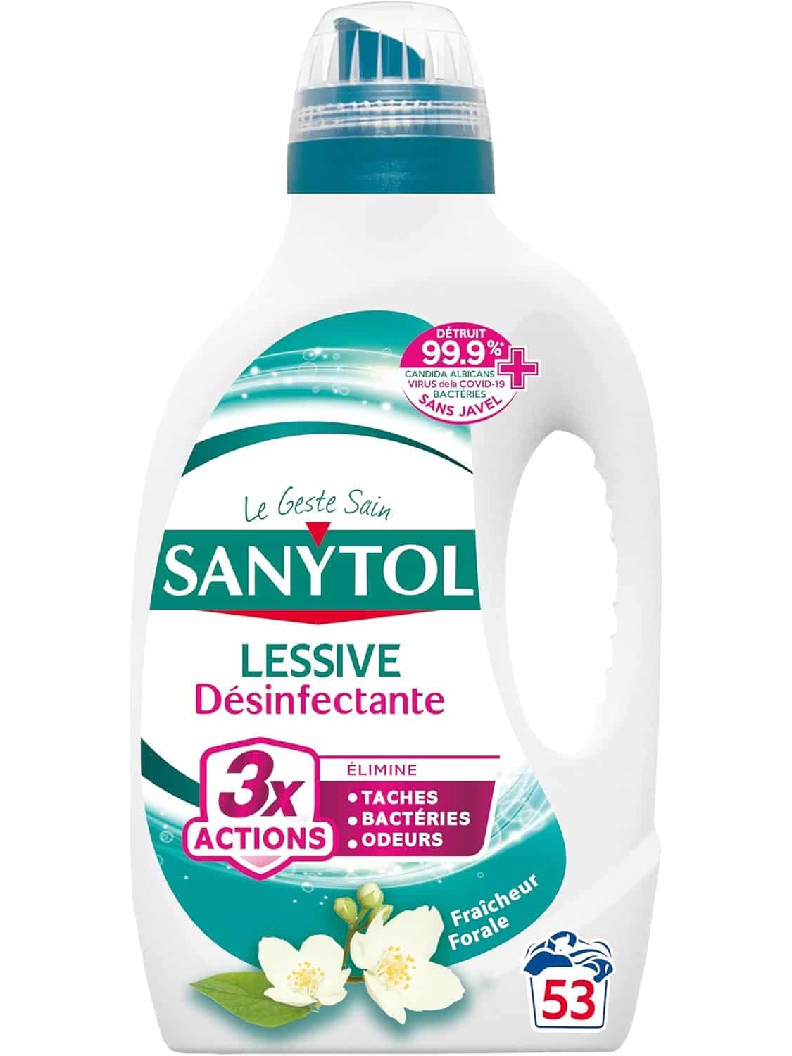 Sanytol Lessive Désinfectante Fraîcheur Florale